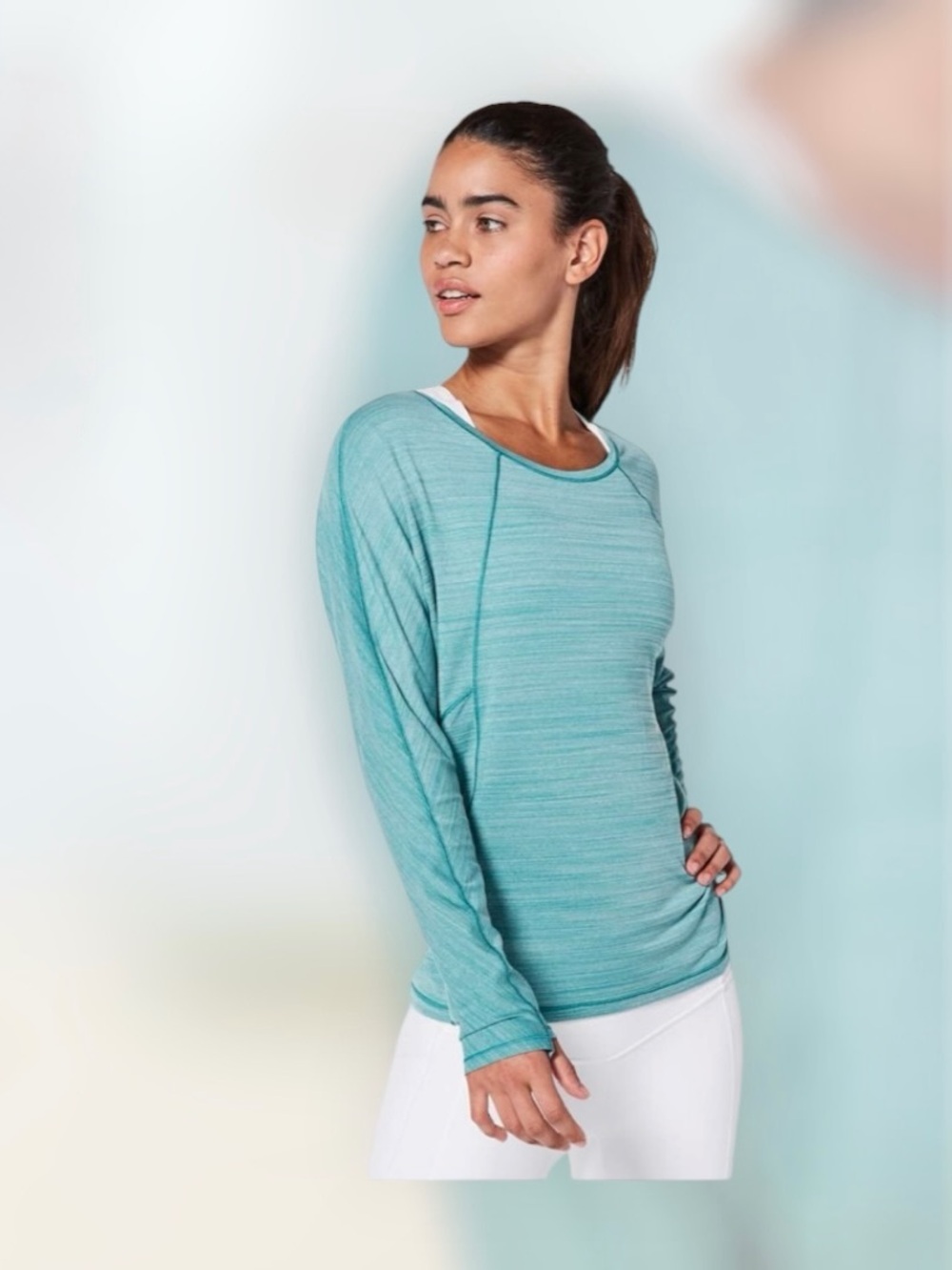 Lululemon Set To Sweat Long Sleeve
Heathered Teal Blue